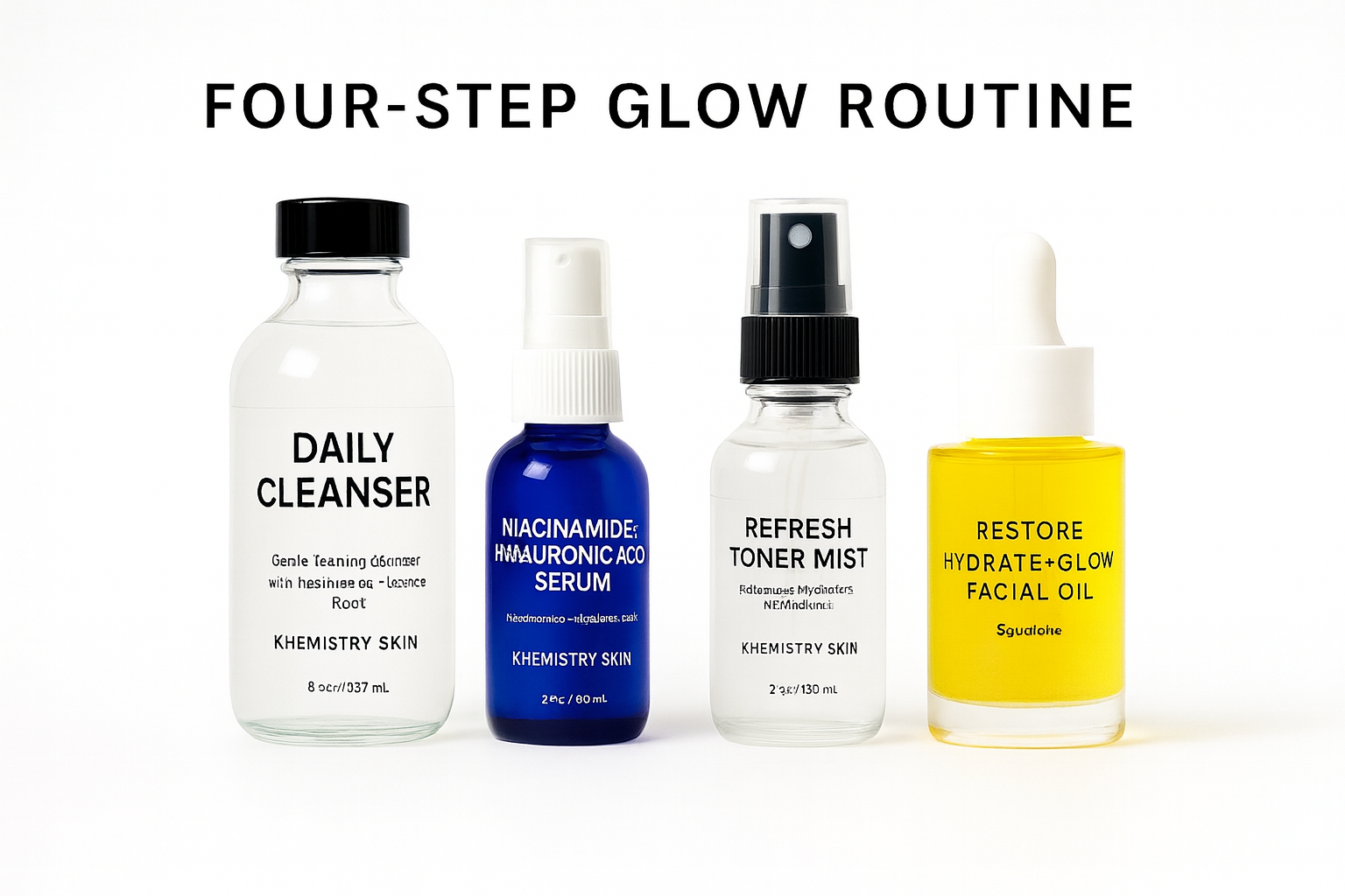 Four-step glow routine